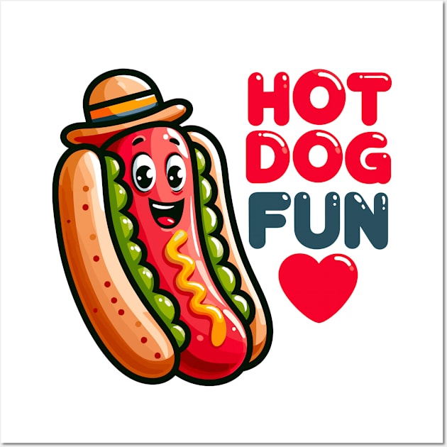 Hotdog Fun Wall Art by SimplyIdeas